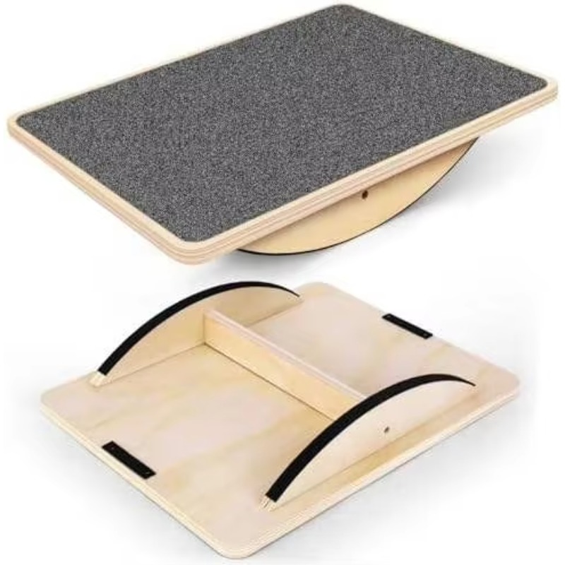 Balance Board Fitness - Tabla de Equilibrio de Madera, Equipo
