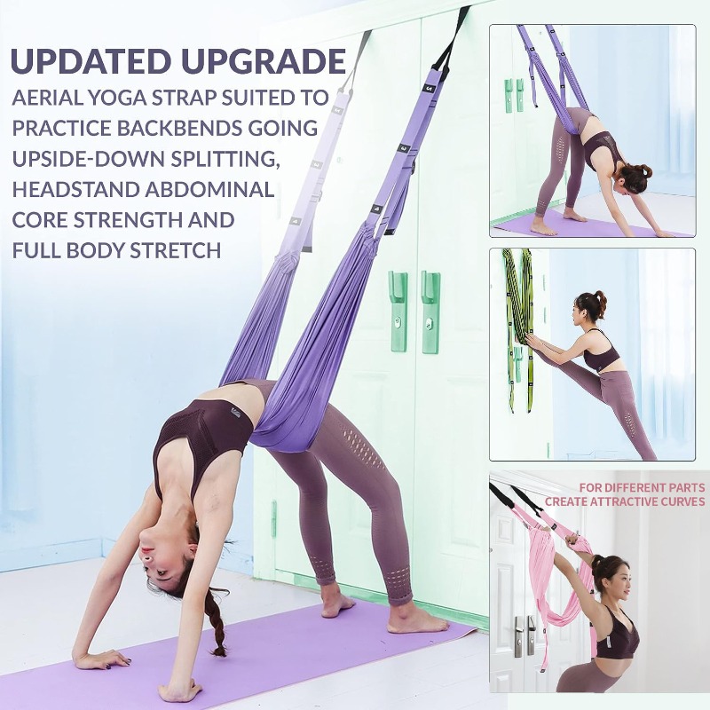 Yoga Fitness Model - Hamaca Ajustable para Yoga Aéreo, Pilates,