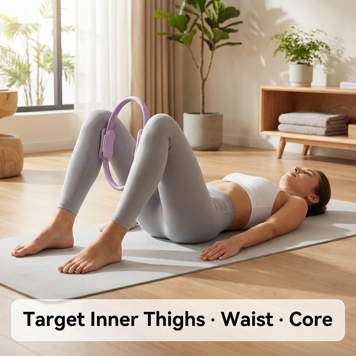 Yoga Fitness Trainer - Anillo de Pilates de 38 cm,