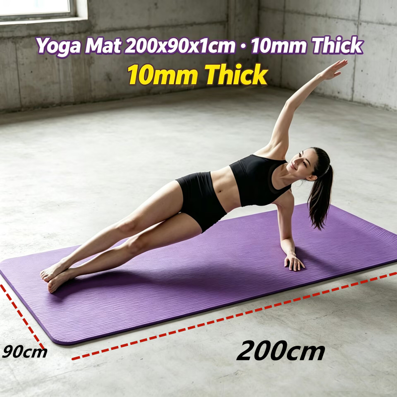 Alfombrilla grande antidesliza - Yoga Fitness Resiliation reseña y precio