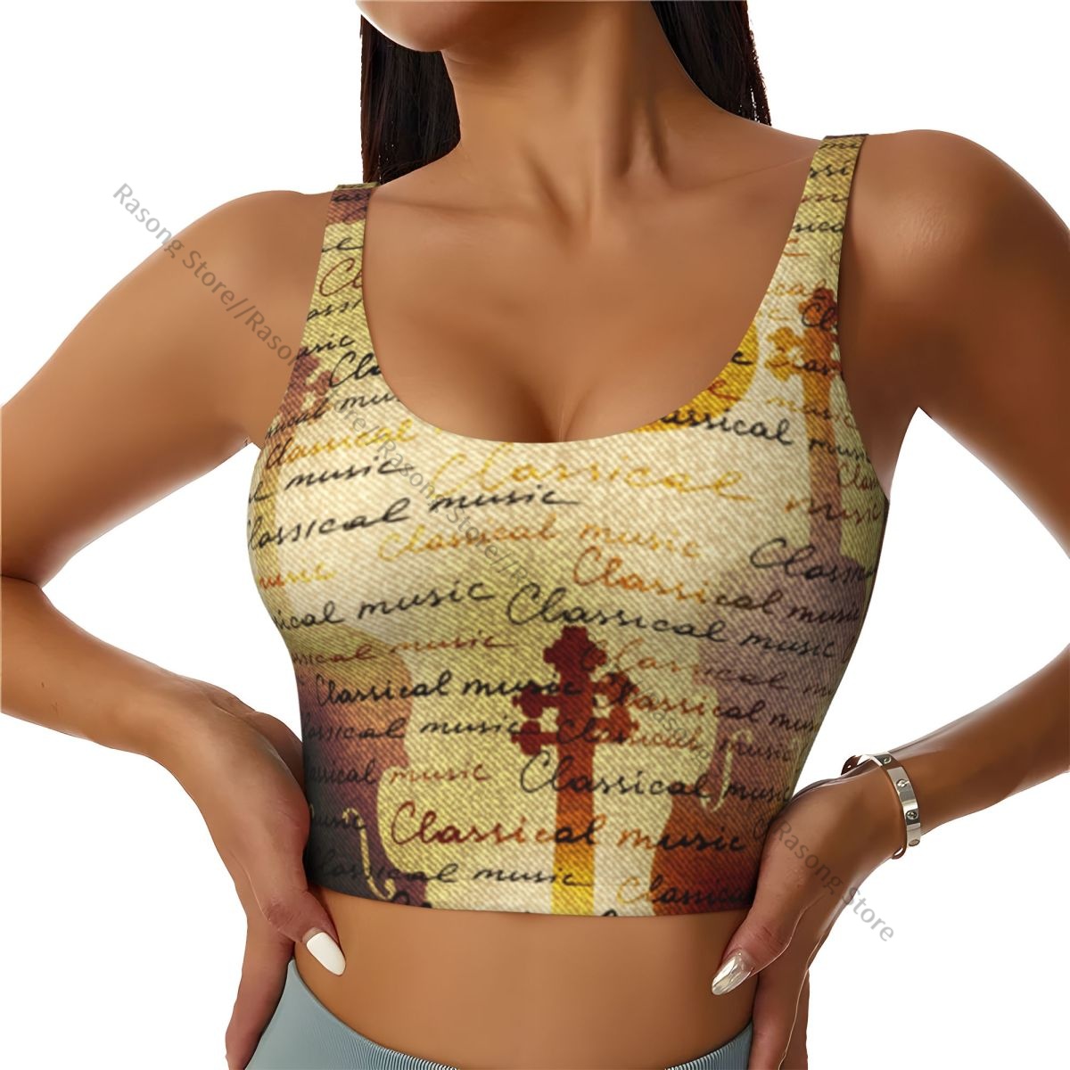 Sujetador deportivo para mujer - Yoga Fitness Music reseña y precio