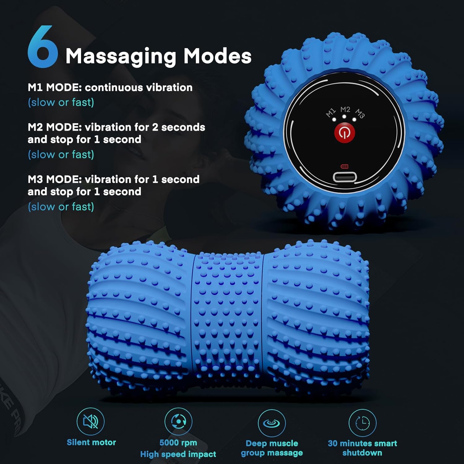 Bola vibratoria de masaje de m - Yoga Fitness Wheel reseña y precio