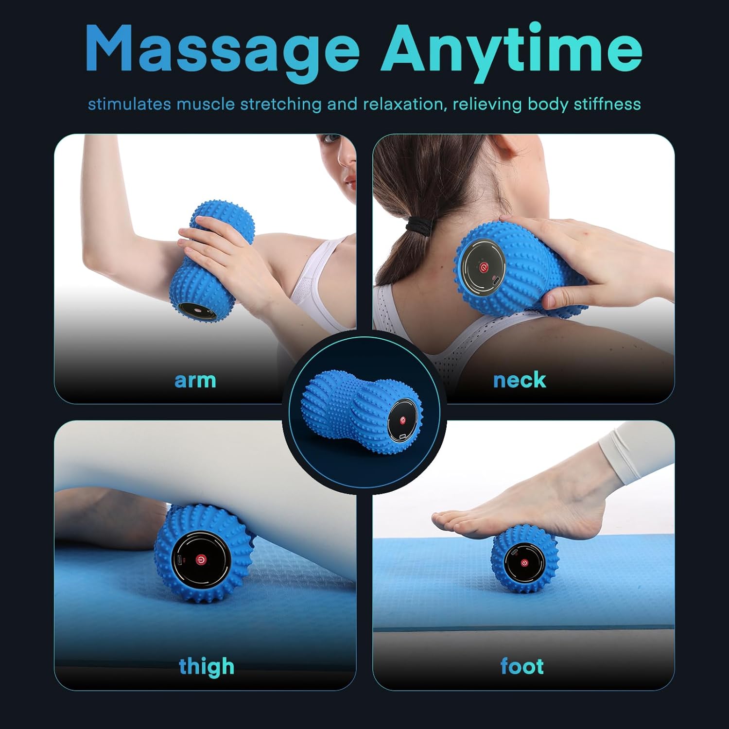 Bola vibratoria de masaje de m - Yoga Fitness Wheel reseña y precio