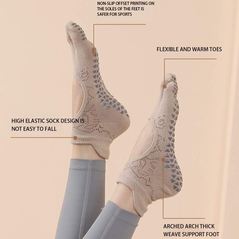 Calcetines antideslizantes con - Yoga Fitness Training reseña y precio