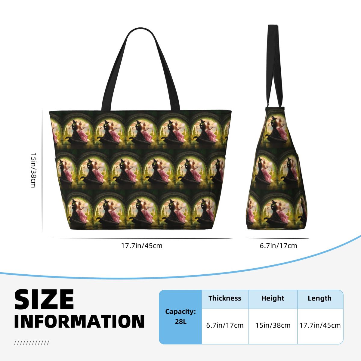 Bolso de mano Wicked Musical B - Yoga Fitness Music reseña y precio
