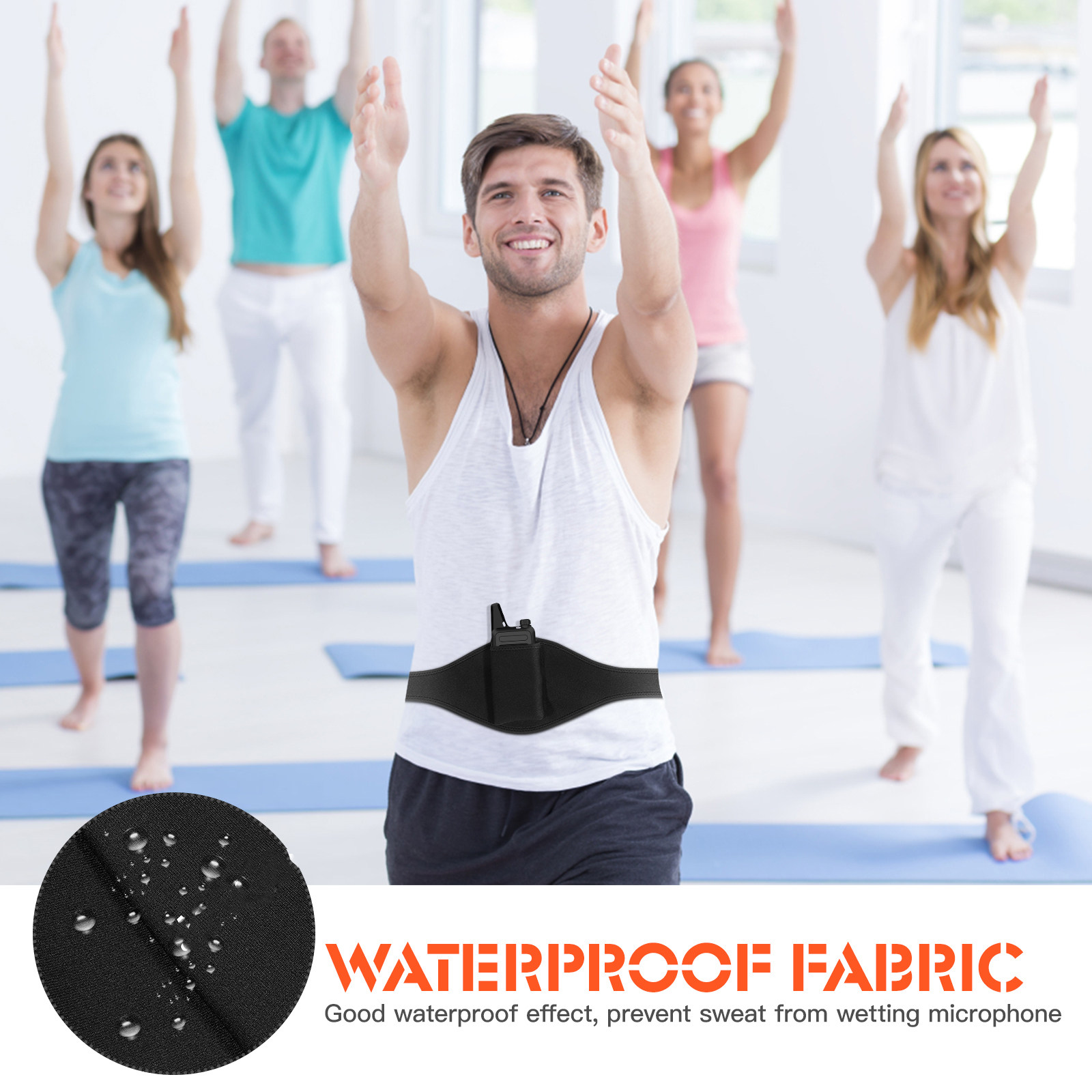 Cinturón para Micrófono Ajusta - Yoga Fitness Instructor reseña y precio