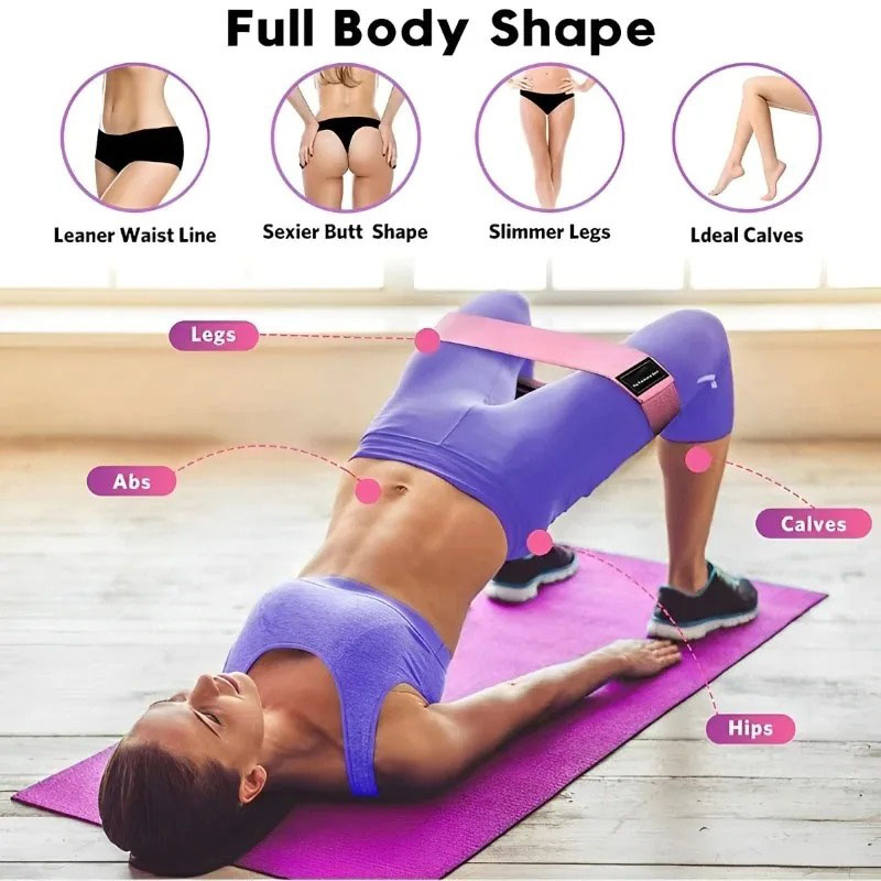 3 Bandas Elásticas de Tela par - Yoga Fitness Trainer reseña y precio