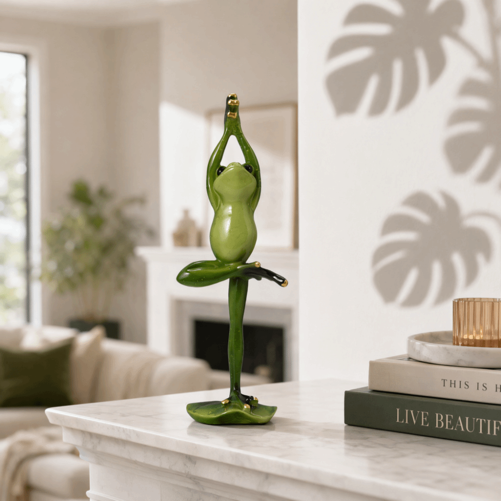 Figura de Resina de Anfibio en - Yoga Fitness Model reseña y precio