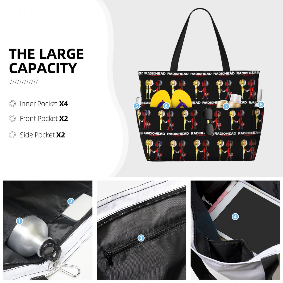 Radiohead Band Music Beach Tot - Yoga Fitness Music reseña y precio
