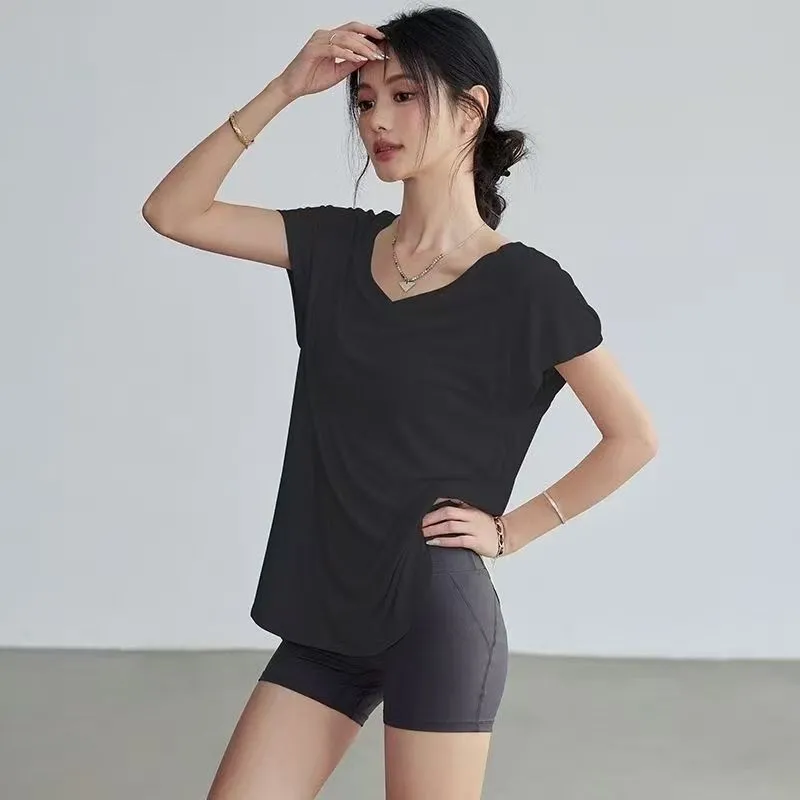 Camiseta de Yoga de Cuello Red - Yoga Fitness Training reseña y precio